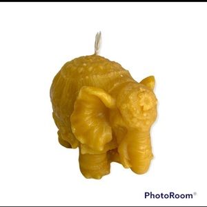Elephant gold pure wax candle